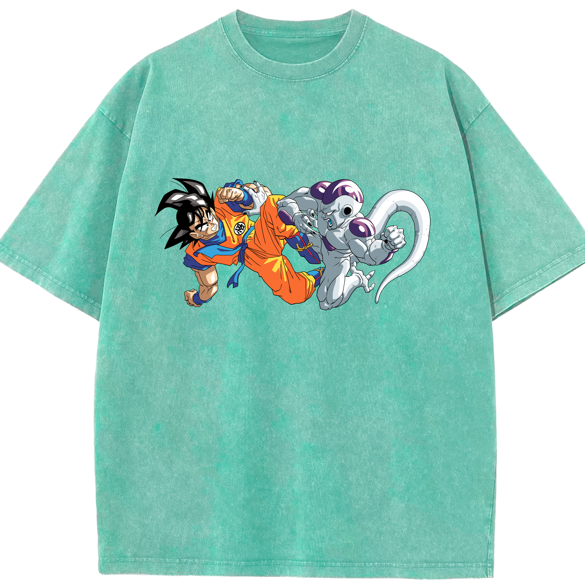 （画像用） ドラゴンボール 孫悟空（そん ごくう）Son Goku カカロット DRAGON BALL Kakarotto 綿100% ヴィンテージ風 半袖Tシャツ（フロントプリント）